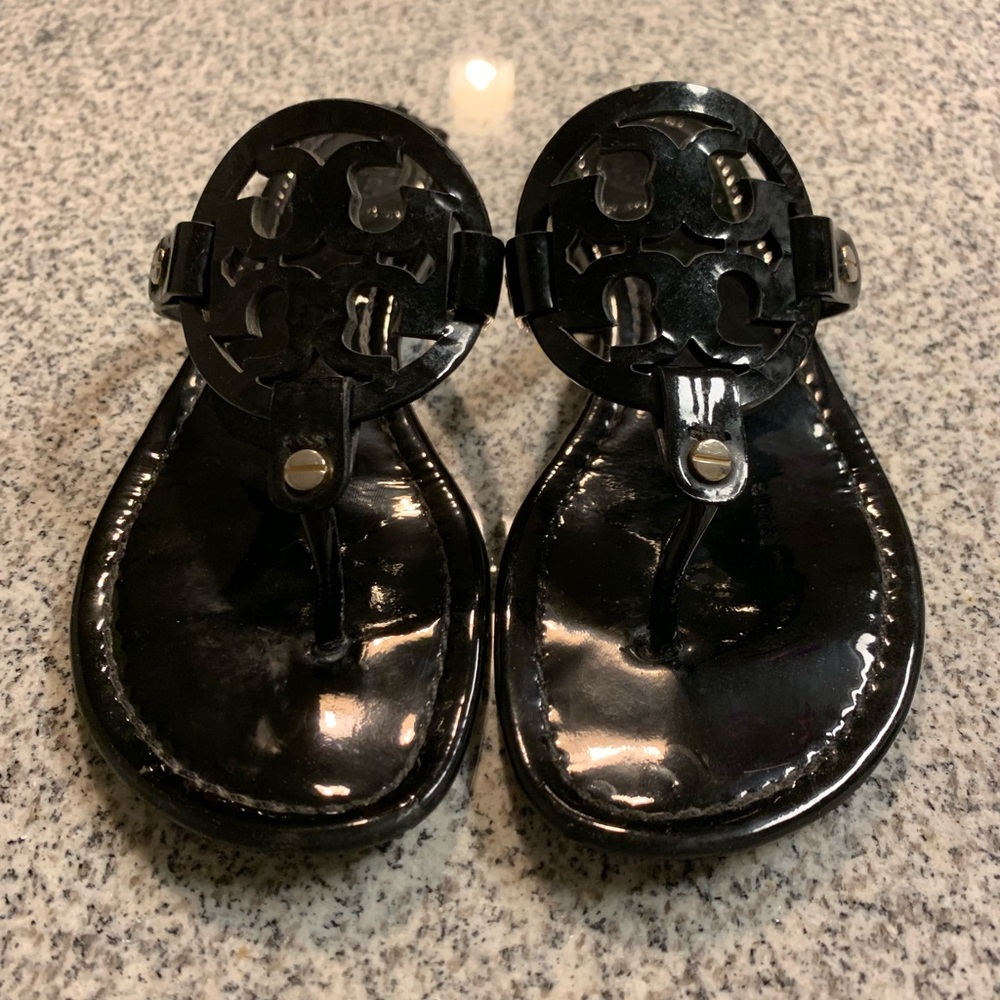 Black Tory Burch Miller Sandals